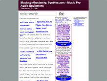 Tablet Screenshot of musicsynthesizeriq.com